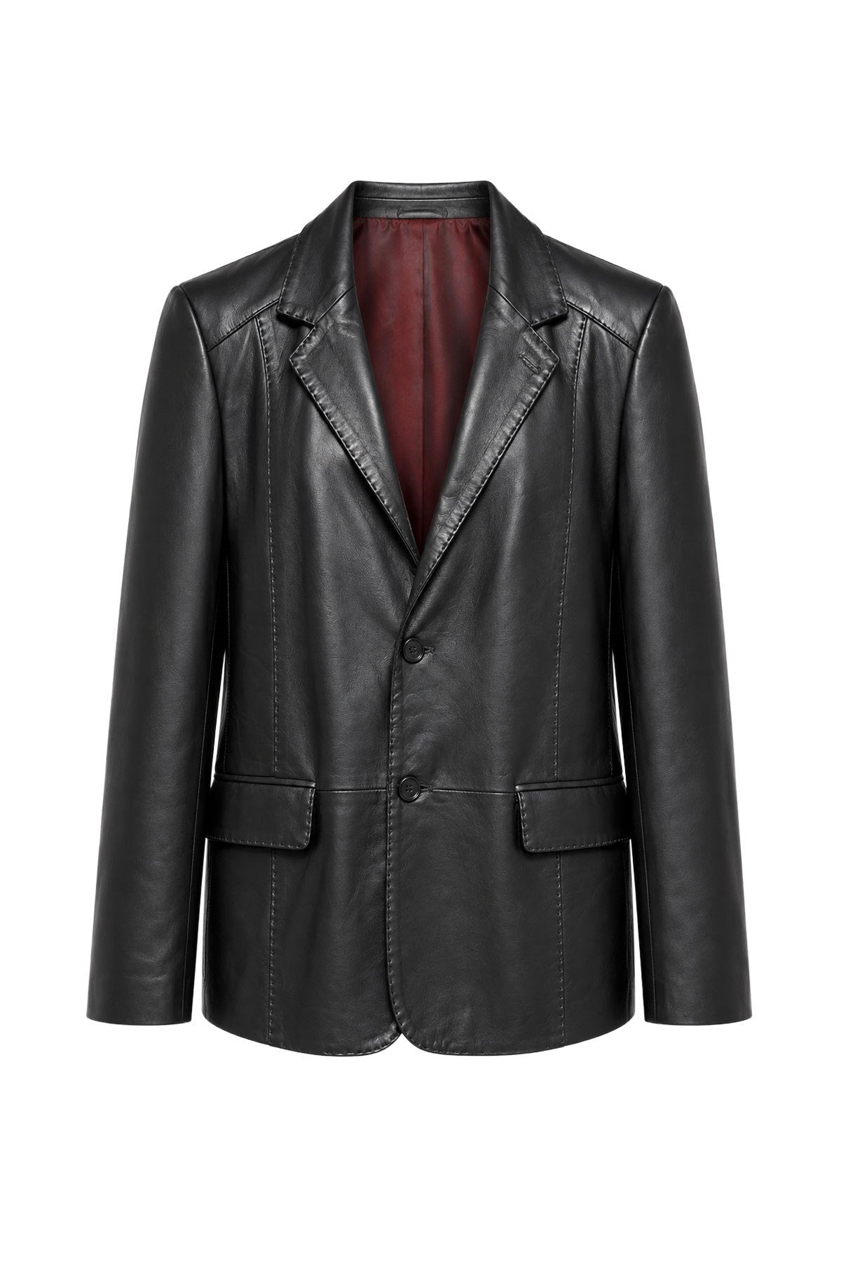 Black Adrian Men's Genuine Leather Classic Jacket