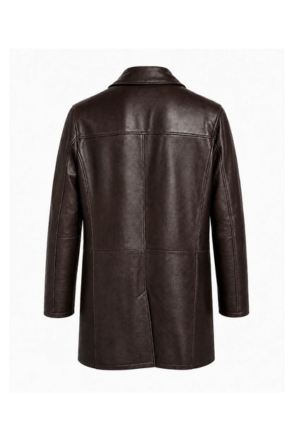 Dean Brown Genuine Leather Men's Coat