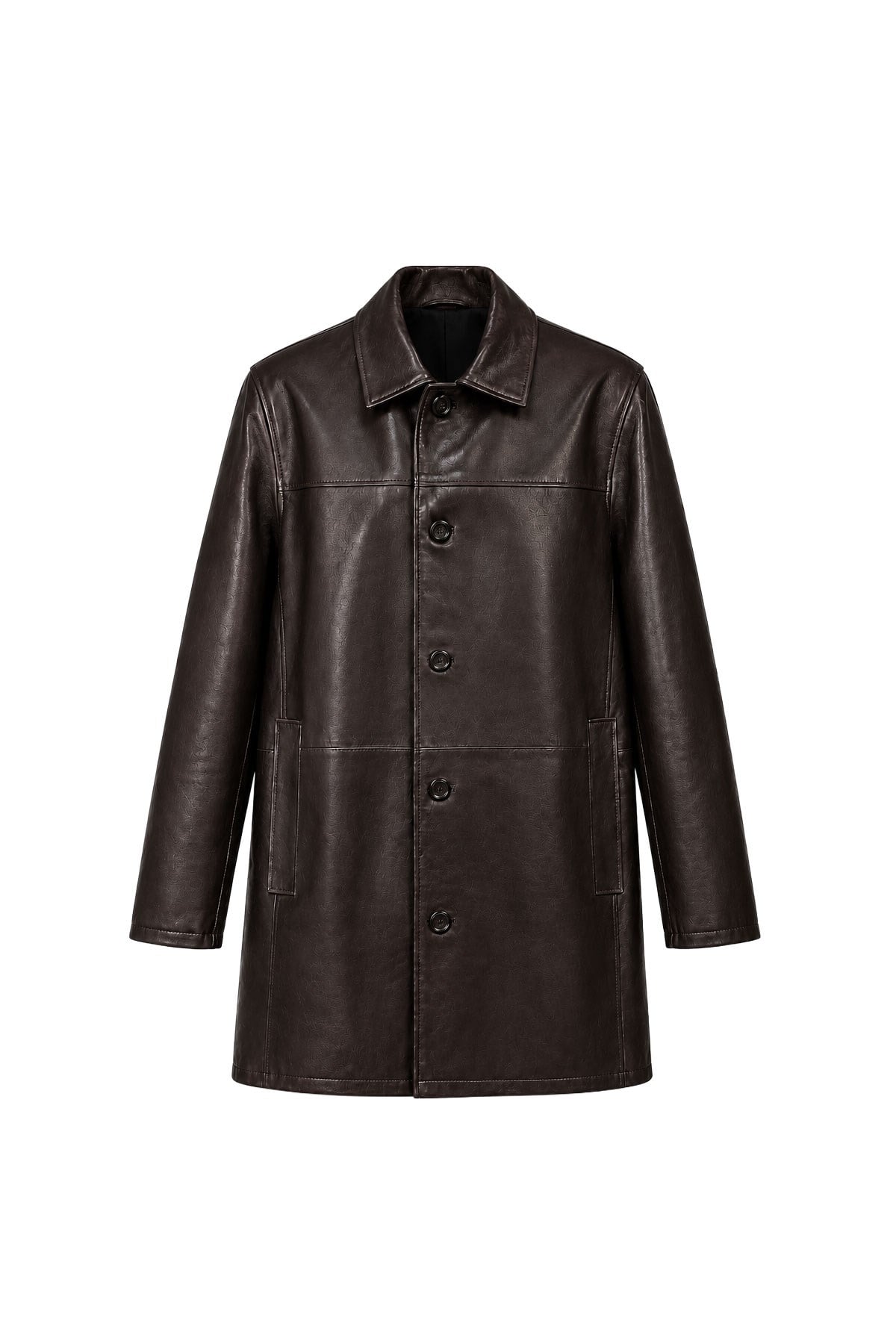Dean Brown Genuine Leather Men's Coat