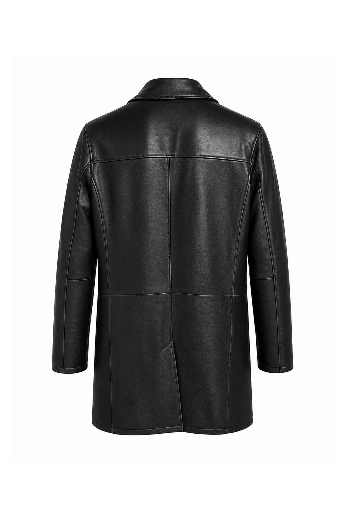 Dean Black Genuine Leather Men's Coat