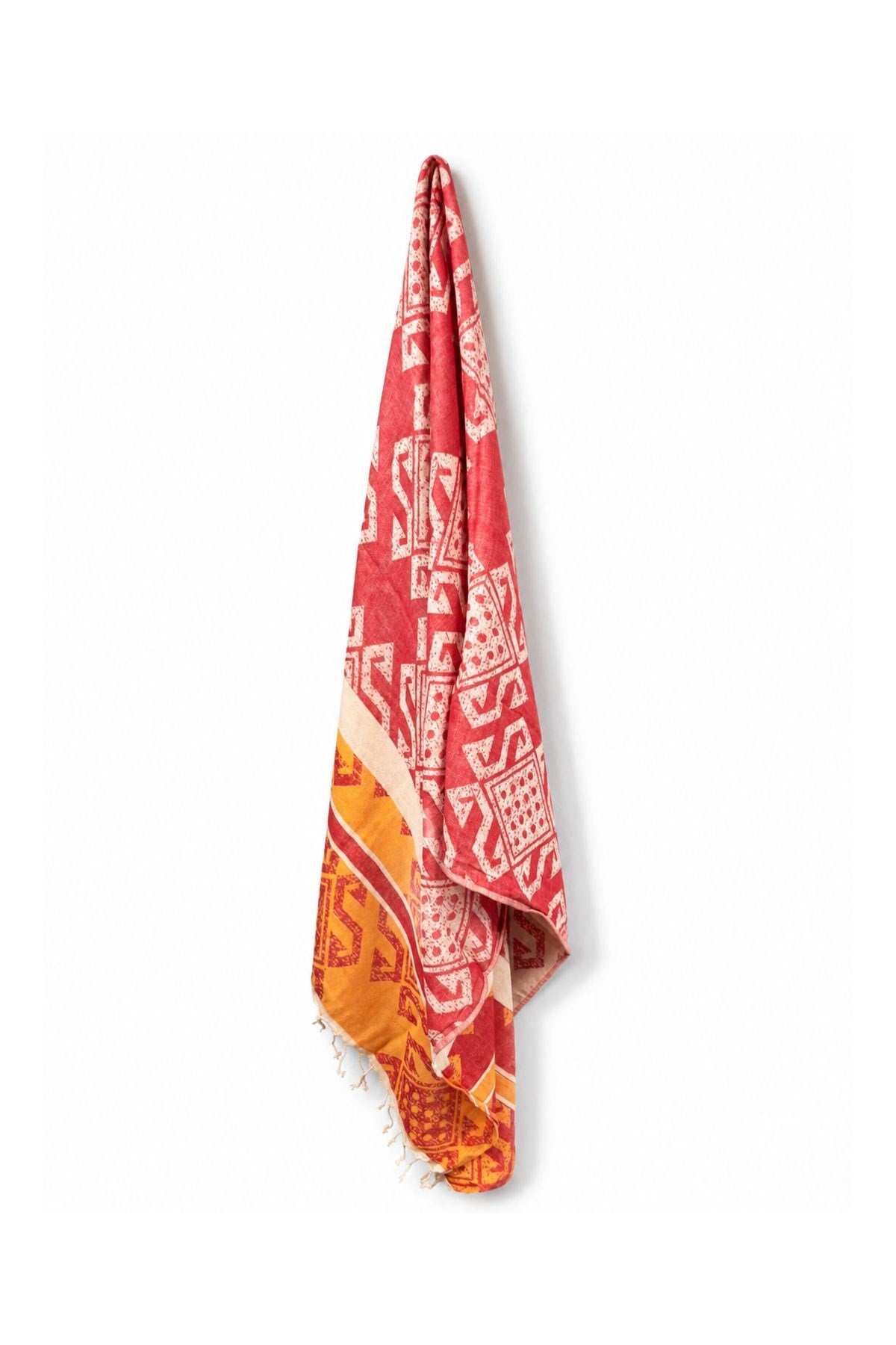 Ethnic Patterned Summer Peshtemal: Lightweight, Water-Absorbent Beach Towel