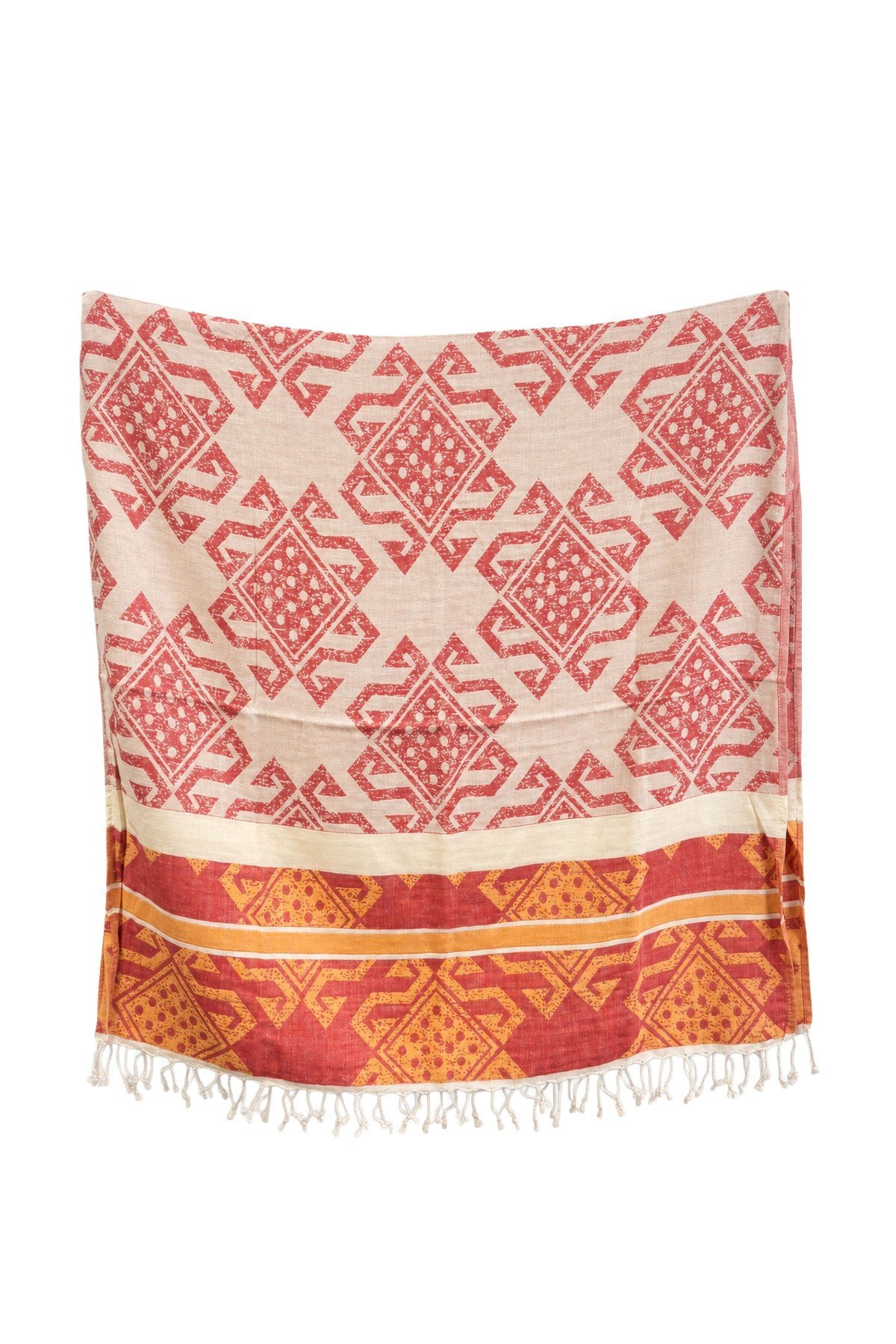 Ethnic Patterned Summer Peshtemal: Lightweight, Water-Absorbent Beach Towel
